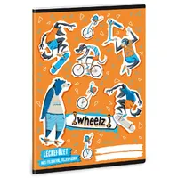 Ars Una 50842629 Wheelz 23 A5 38 lapos vonalas mintás leckefüzet