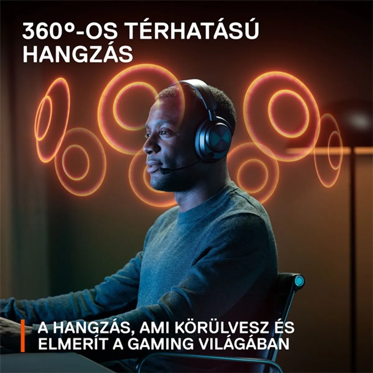 STEELSERIES 61521 Arctis Nova Pro Wireless Bluetooth gamer fejhallgató 12 m 40 mm 38 ohm 10-22000 Hz 100-6500 Hz 22 óra zajcsökkentő mikrofon balos #8