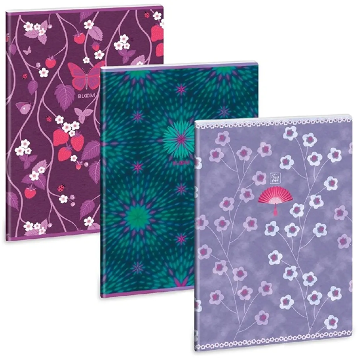ARS UNA 53102515 Purple Bloom mix 5251 A4 pontozott 40 lapos extra kapcsos #4