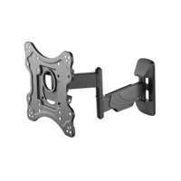 STELL 35057196 SHO 7520 23"-42" fali konzol acél fekete 30 kg forgatható 90 fok dőlés 8 VESA 100x100 200x200 csavaros rögzítés kábelrendező #2