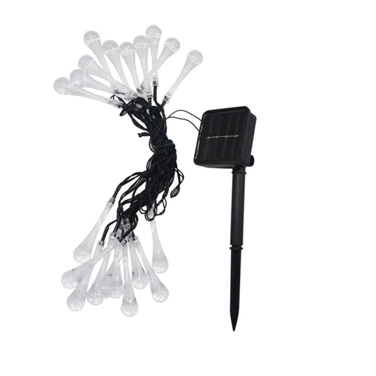IRIS DL-020CW-SL-20LED szolár kerti fényfüzér 20 LED hideg fehér #1