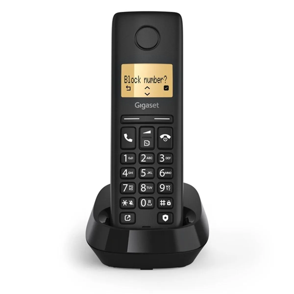 GIGASET S30852-H3105-S201 Pure 100 fekete 1,5" vezeték nélküli kézibeszélővel bővíthető hívófél azonosítás #4