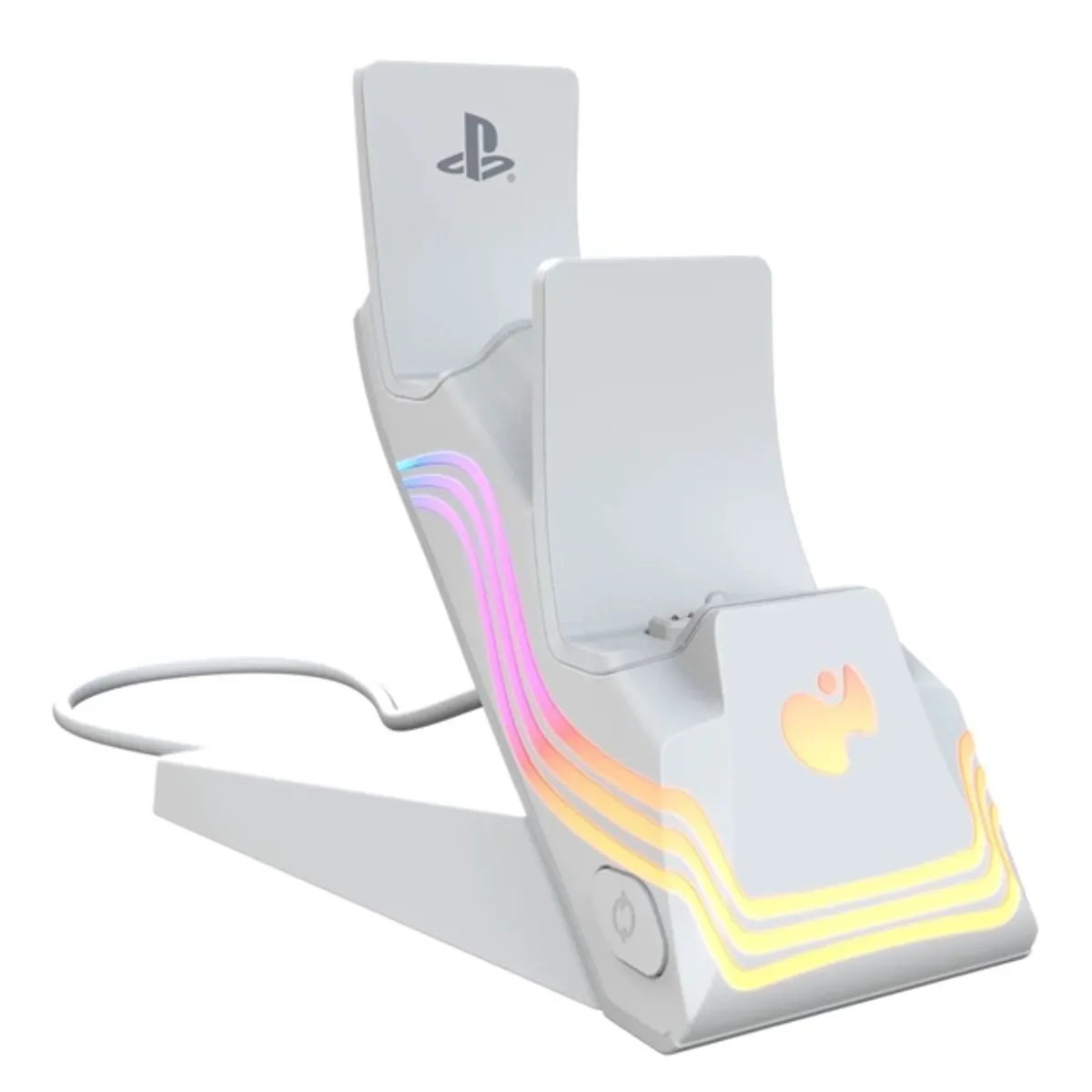PDP 052-022-WH Afterglow Wave töltőállomás RGB fehér PlayStation 5 #1