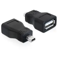 DELOCK 65277 USB 2.0-A női mini USB férfi adapter fekete #1