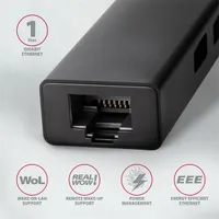 AXAGON HMC-GL3A USB-C hub és Gigabit LAN 3 USB-A RJ-45 5 Gbps 20 cm USB-C kábel #3