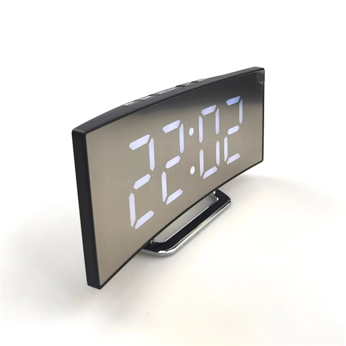 TOO DC-400-LM Digitális óra LED kijelző 12-24 órás formátum hőmérséklet °C-°F ébresztő és szundi éjszakai mód fekete 17,6 x 6,1 x 8,4 cm 3xAAA #1