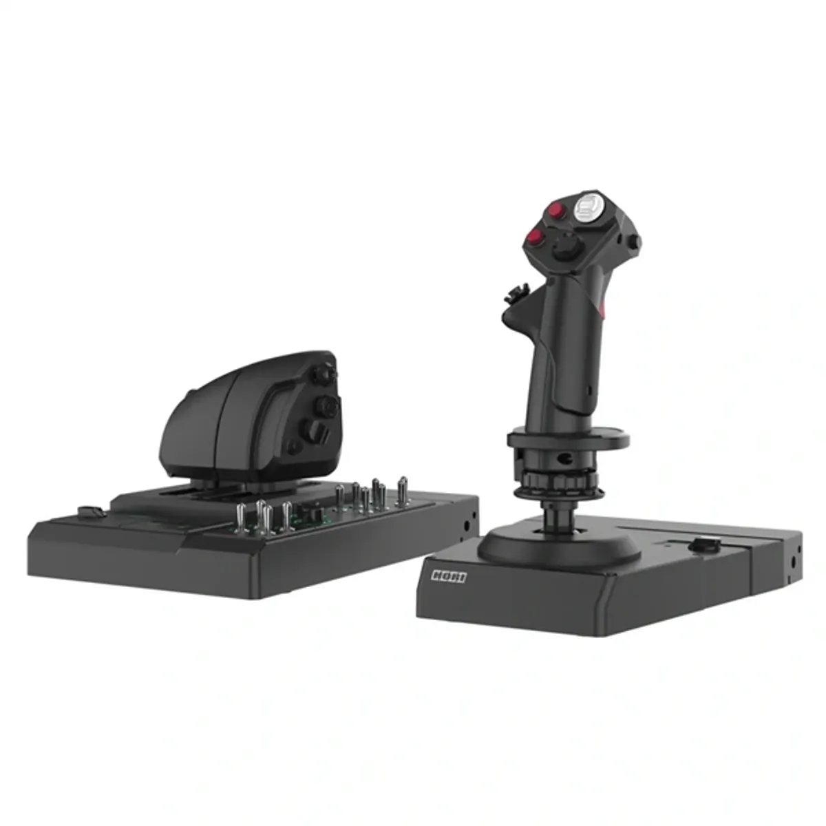 HORI HPC-045U repülésirányító rendszer állítható acél asztali tartóval, Hall-Effect szenzoros joystick, dupla fojtó, 61 gomb #1