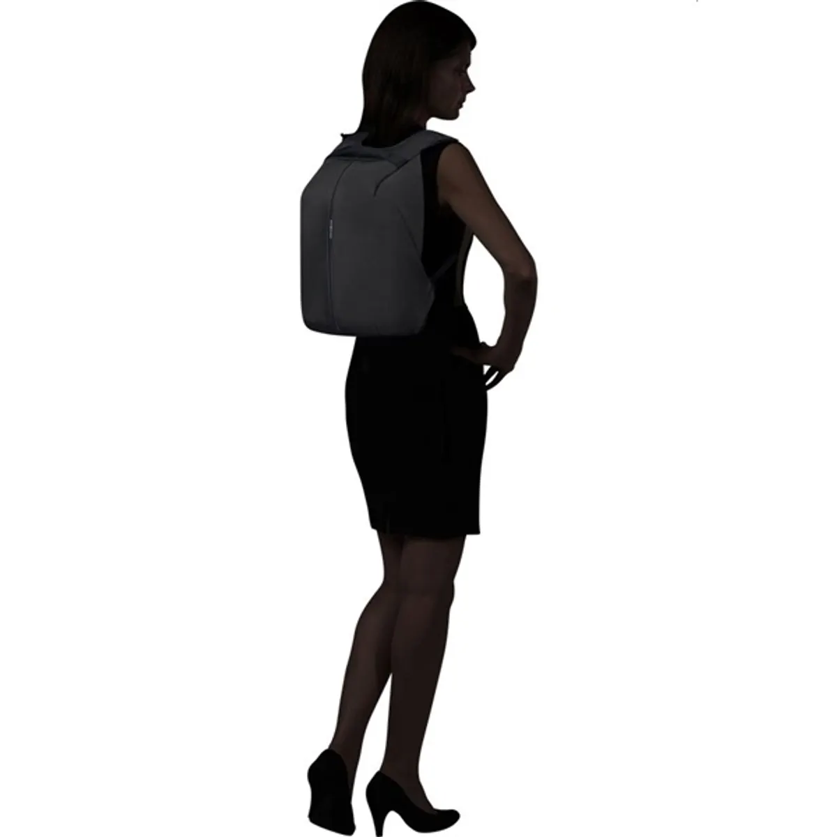 Samsonite 150940-1041 Securipak 2.0 14.1" notebook hátizsák fekete újrahasznosított PET RFID-blokkoló zseb #5