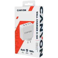 Canyon CND-CHA100W01 GaN PD 100W 4-port töltő fehér 2x USB-C 100W 2x USB-A 30W #3