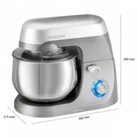 BOMANN KM 6009 CB TITAN Konyhai robotgép 1000 W 5 L Titán Rozsdamentes acél edény Bolygó rendszerű forgás Dagasztó Habverő Csúszásgátló lábak #3