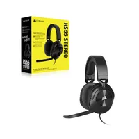 CORSAIR CA-9011260-EU HS55 Stereo fekete 50 mm hangszóró, 3,5 mm jack, 20-20000 Hz, 32 ohm, 114 dB, vezetékes #5