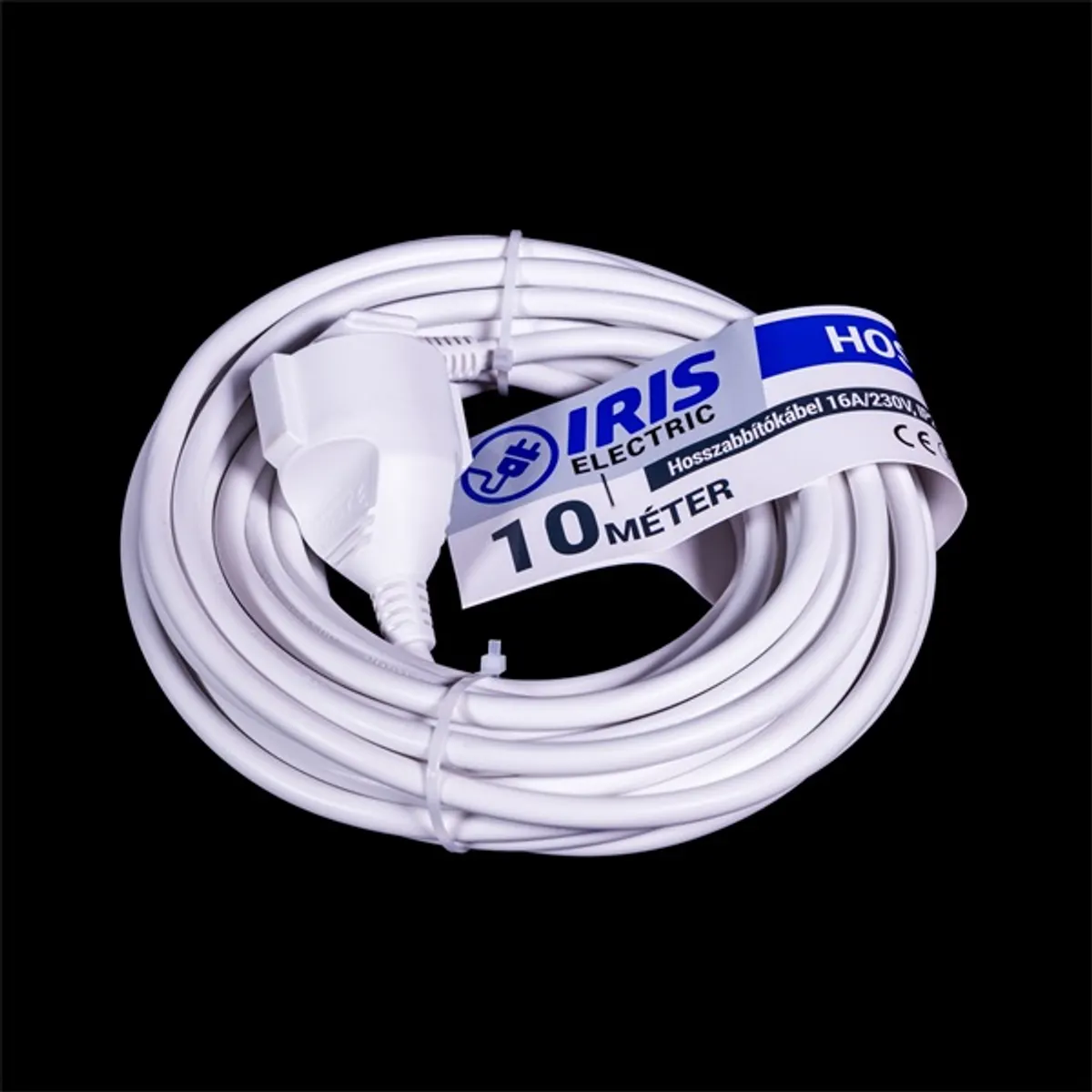 Iris Electric IEEC-10M-16A/230V hosszabbító kábel 10 m fehér Schuko #3