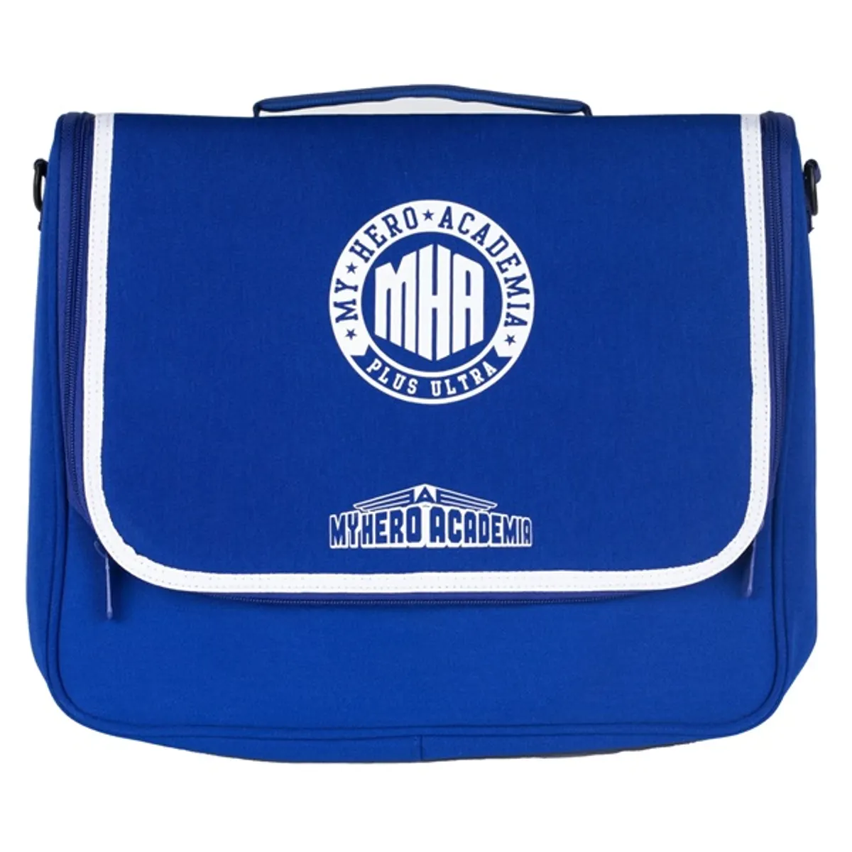 KONIX KX-MHA-MSNBAG My Hero Academia oldaltáska kék-fehér poliészter cipzár 405x360x90 mm #4