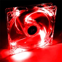 AKYGA AW-12A-BR Rendszerhűtő ventilátor 12 V Molex 4 LED piros 120 mm 20 dB 1000 RPM #2