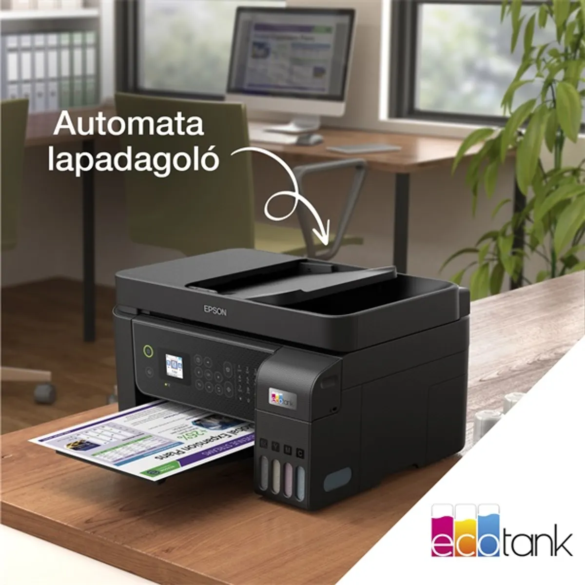Epson C11CJ65412 EcoTank L5310 Színes tintasugaras multifunkciós Nyomtatás Másolás Szkennelés Fax Apple AirPrint Wi-Fi #10