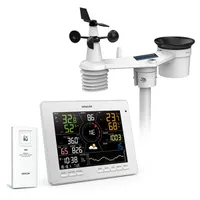 SENCOR 52000379 időjárás állomás fehér LCD kijelző, vezeték nélküli, ébresztőóra, naptár, nyomástörténet, CR2032