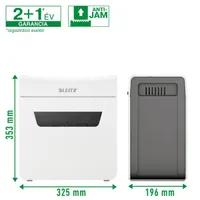 LEITZ 80900000 IQ Protect Premium 6X Fehér 6 lap 4x40mm 10 L P-4 gémkapcsok és tűzőkapcsok megsemmisítése #5