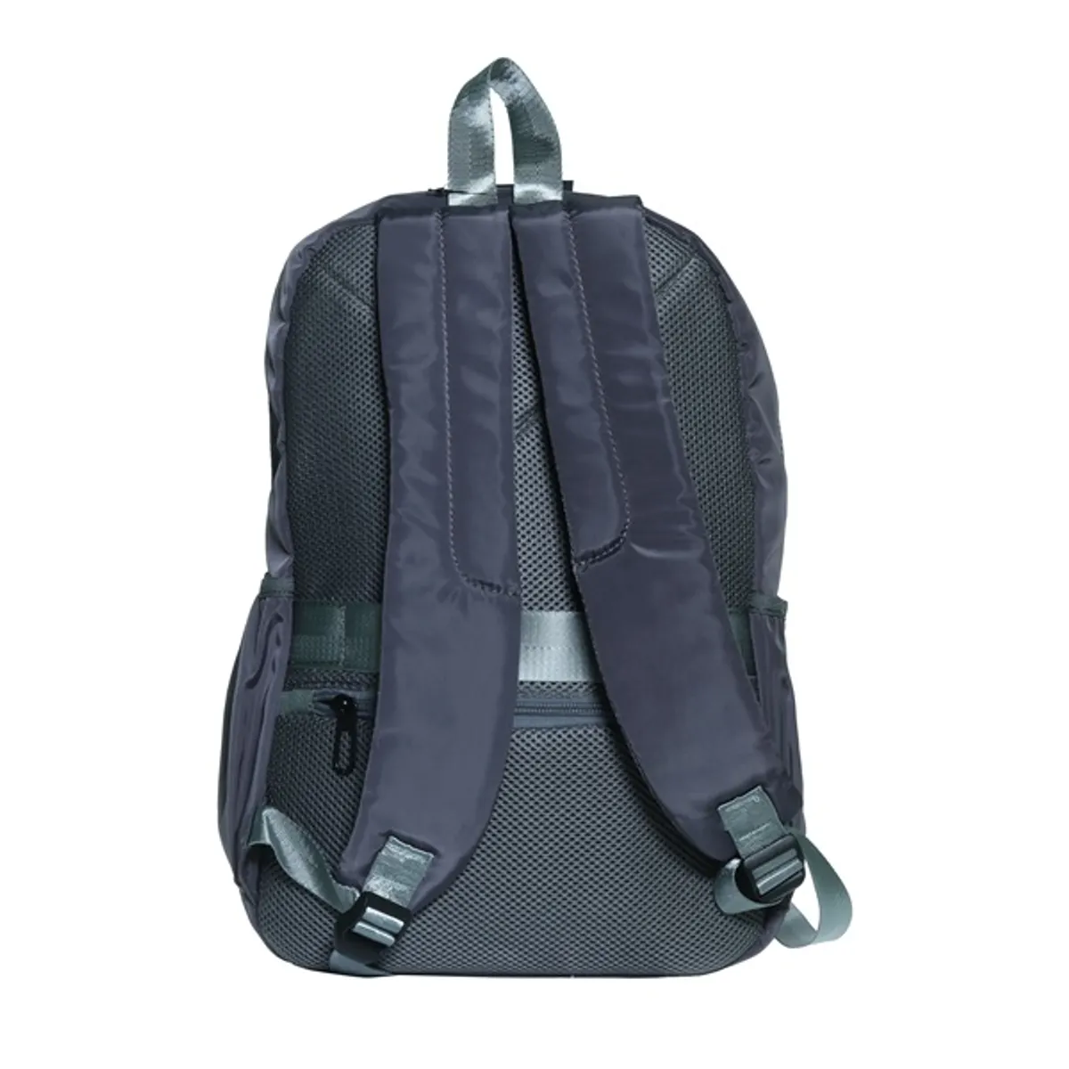 Too SBP-050-GY hátizsák nylon szürke 15,6" laptop kompatibilis, párnázott hátrész, két oldalsó zseb, elöl cipzáras zsebek #2