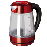 Berlinger Haus BH/9128 burgundi üveg vízforraló 1,7 L 2200 W 60-100C, 360 fokos forgótalp, rejtett fűtőelem, automatikus kikapcsolás