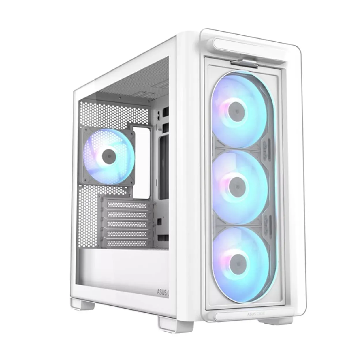 ASUS 90DC00K3-B19010 A23 plus táp nélküli ablakos Micro-ATX ház fehér 4 ARGB ventilátorok #1