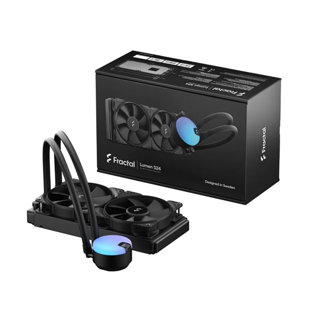 Fractal Design FD-W-L1-S2411 Lumen S24 v2 240 mm ARGB 2x120 PWM kompatibilis LGA1700 AM5 AM4 #7