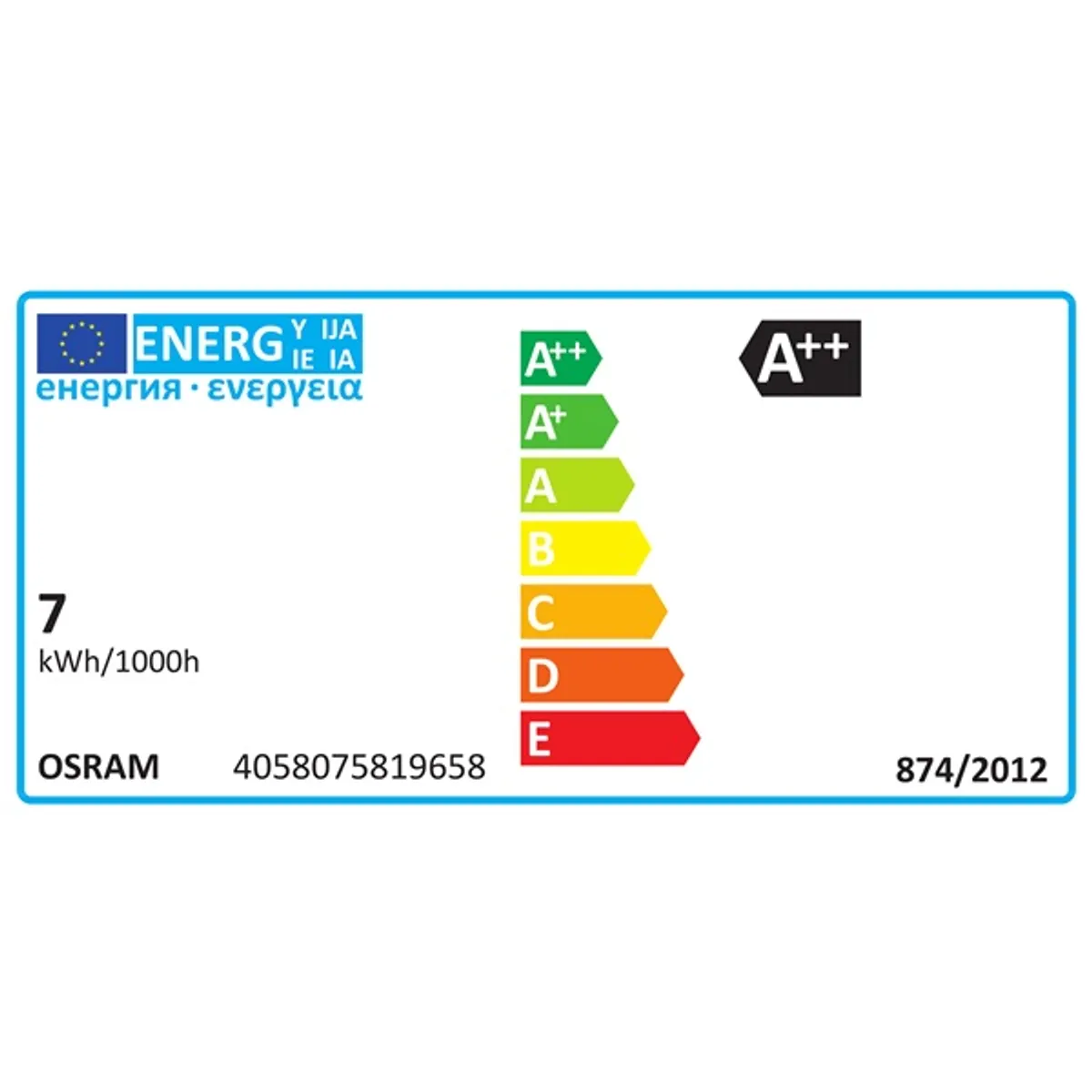 LEDVANCE 4058075819658 LED körte izzó E27 7W 806 lm 2700K filament #3