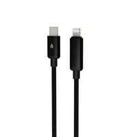 AVAX CB651 Pulsey 100 cm 27W USB-C - Lightning szürke fonott gyorstöltő LED kábel #4