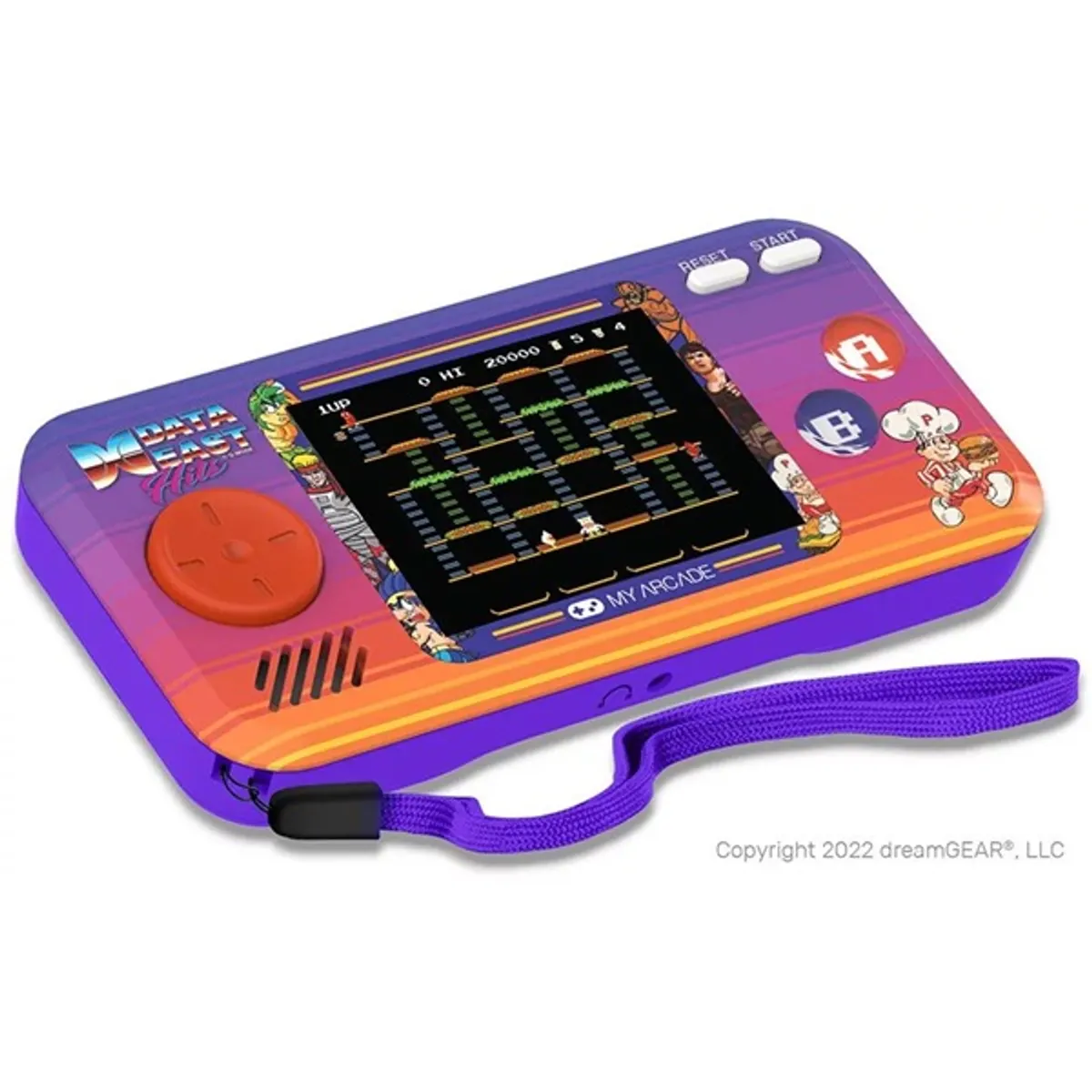MY ARCADE DGUNL-4127 Pocket Player Data East licencelt, 8 hivatalosan engedélyezett játék, 300 bónusz játék #3