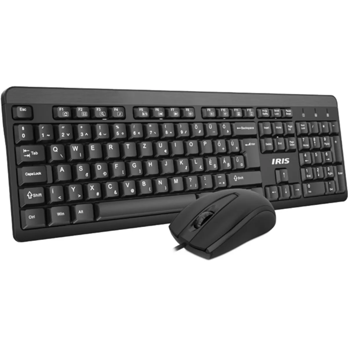 IRIS C-13 billentyűzet és egér USB fekete magyar kiosztás 105 billentyűs 1200 dpi 3 gombos 1,35 m vezetékes #2