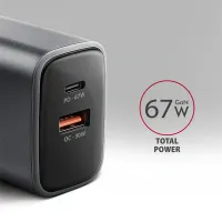 Axagon ACU-PQ67 GaN utazó fali töltő 2x USB-C USB-A 67W PD3.0 QC4 #2
