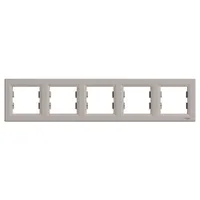 Schneider EPH5800569 Asfora 5-ös keret vízszintes bronz abs 367x83x9 IP20