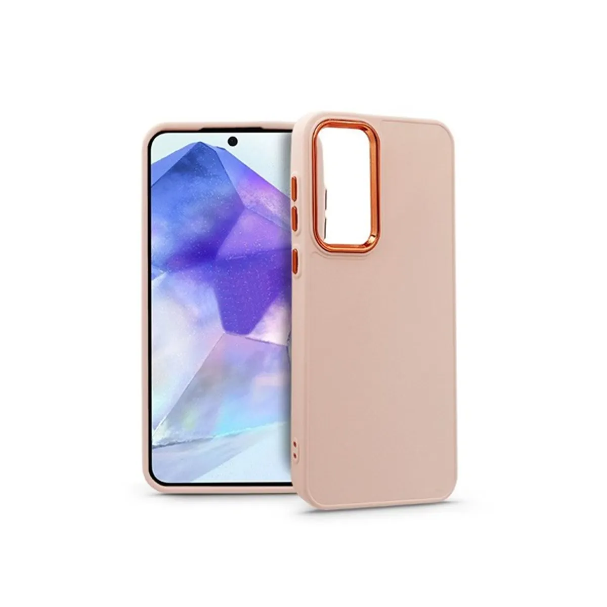 HAFFNER HF267956 hátlap tok szilikon rózsaszín Galaxy A55 Samsung kompatibilitás #1