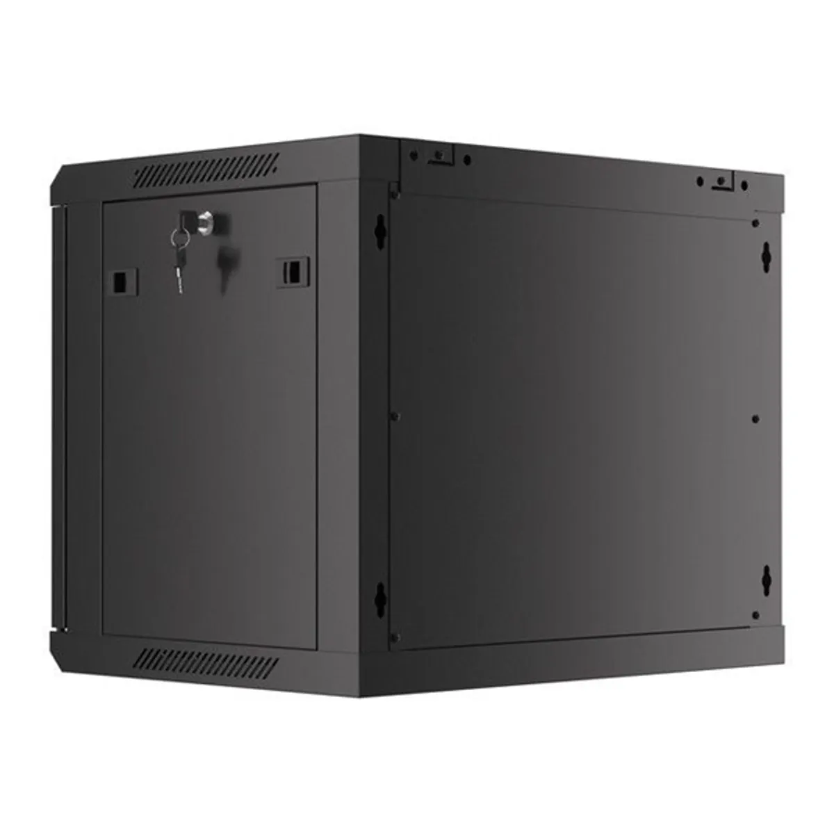Lanberg WF01-6409-00B 9U 19" fali rack szekrény 600x450mm fekete #8