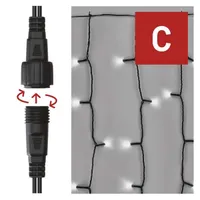 Emos D1EC01 Fényfüzér függöny 1x2m 100led hideg fehér IP44 #2