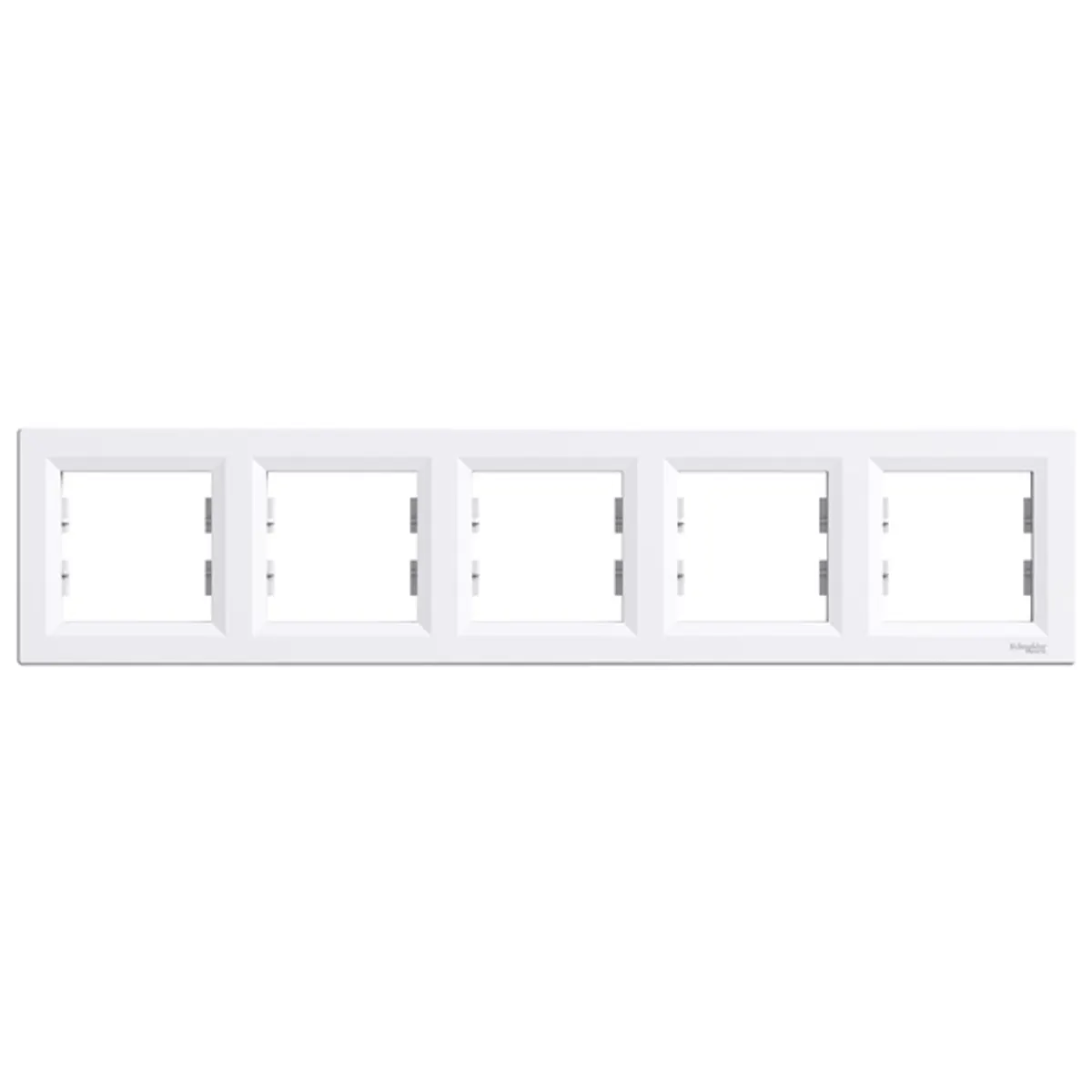 Schneider EPH5800521 Asfora 5-ös keret fehér vízszintes ABS IP20 367x83x9 #1