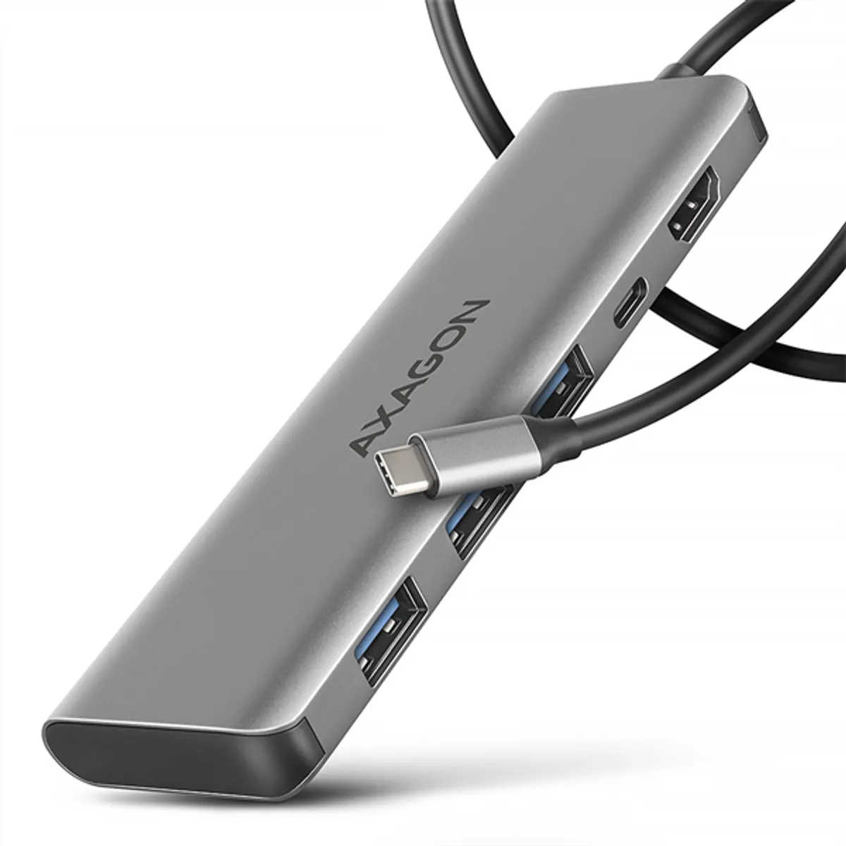 AXAGON HMC-5H USB-C 5in1 hub 3x USB-A és 1x USB-C HDMI 4K PD 100W #1