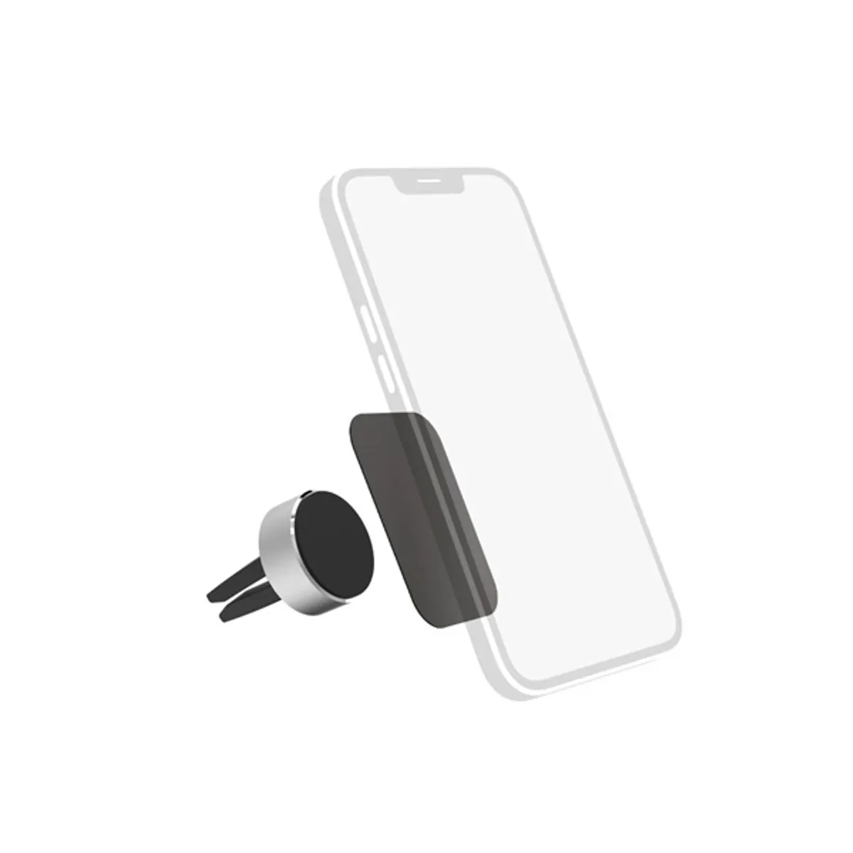 Hama 00201516 Magnet alu autós mobiltartó szellőzőrácsba illeszthető mágneses rögzítés, 360 fokban forgatható, univerzális #1
