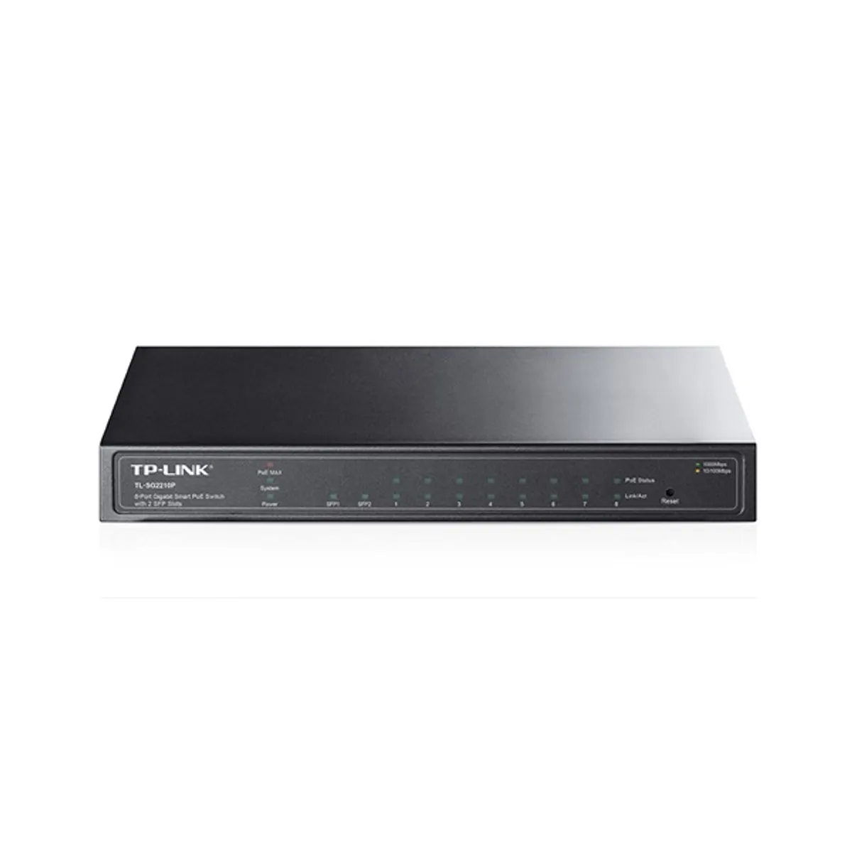 TP-LINK TL-SG2210P 8-portos gigabit PoE switch 2x SFP 53W VLAN QoS SNMP #1