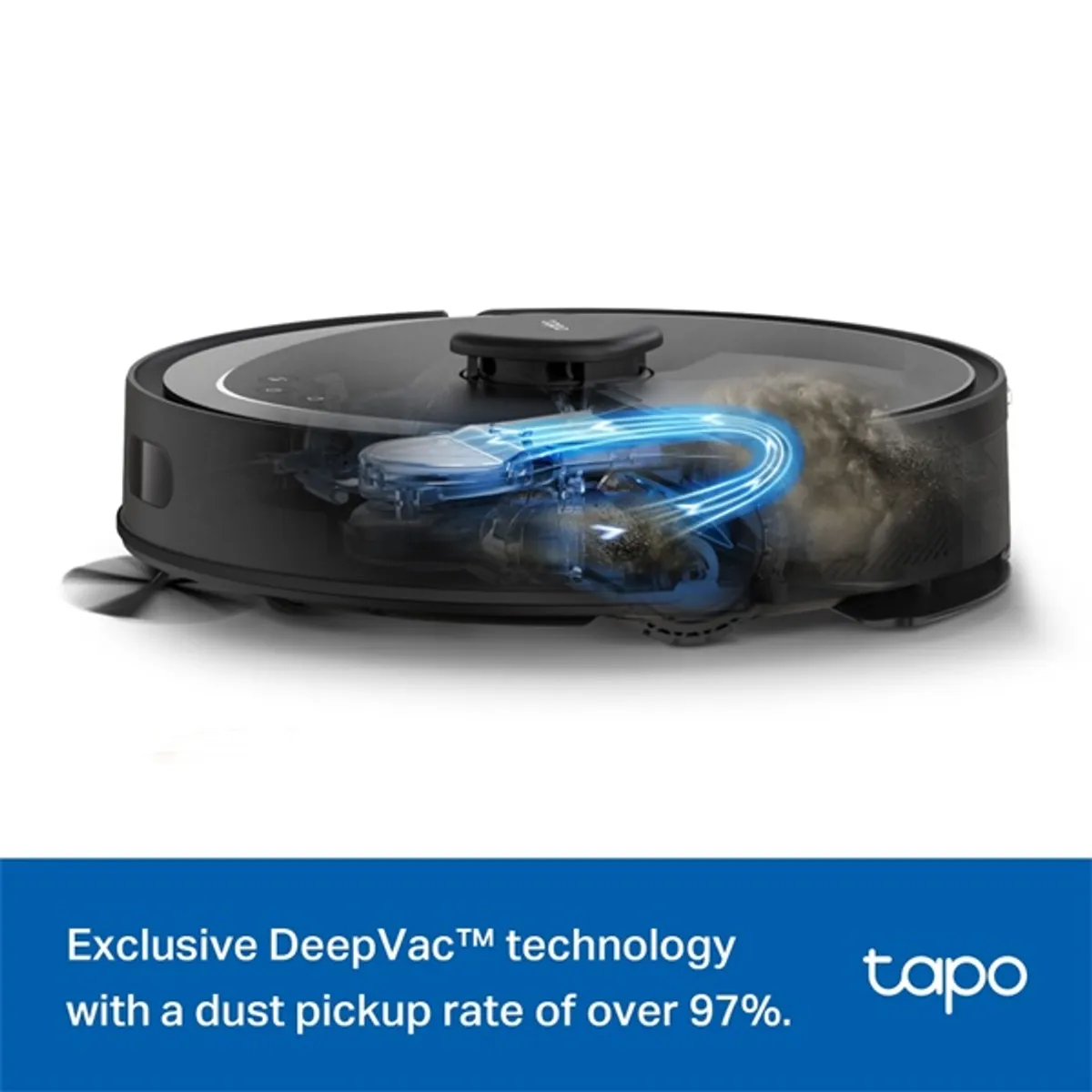 TP-LINK TAPO RV30 MAX robotporszívó és felmosó LiDAR navigáció 5300 Pa 2600 mAh 0,3 L tartály 150 perc WiFi HEPA H11 #6