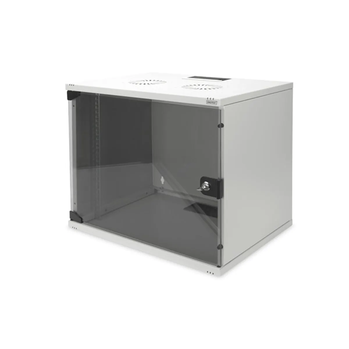 DIGITUS DN-19 09-U-S-1 19" fali rack üvegajtós szürke 460x540x400 mm lapraszerelt #1