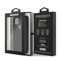 FERRARI FEHDEHCN65BK iPhone 11 Pro Max függőlegesen csíkozott fekete bőrtok 6,5" #4