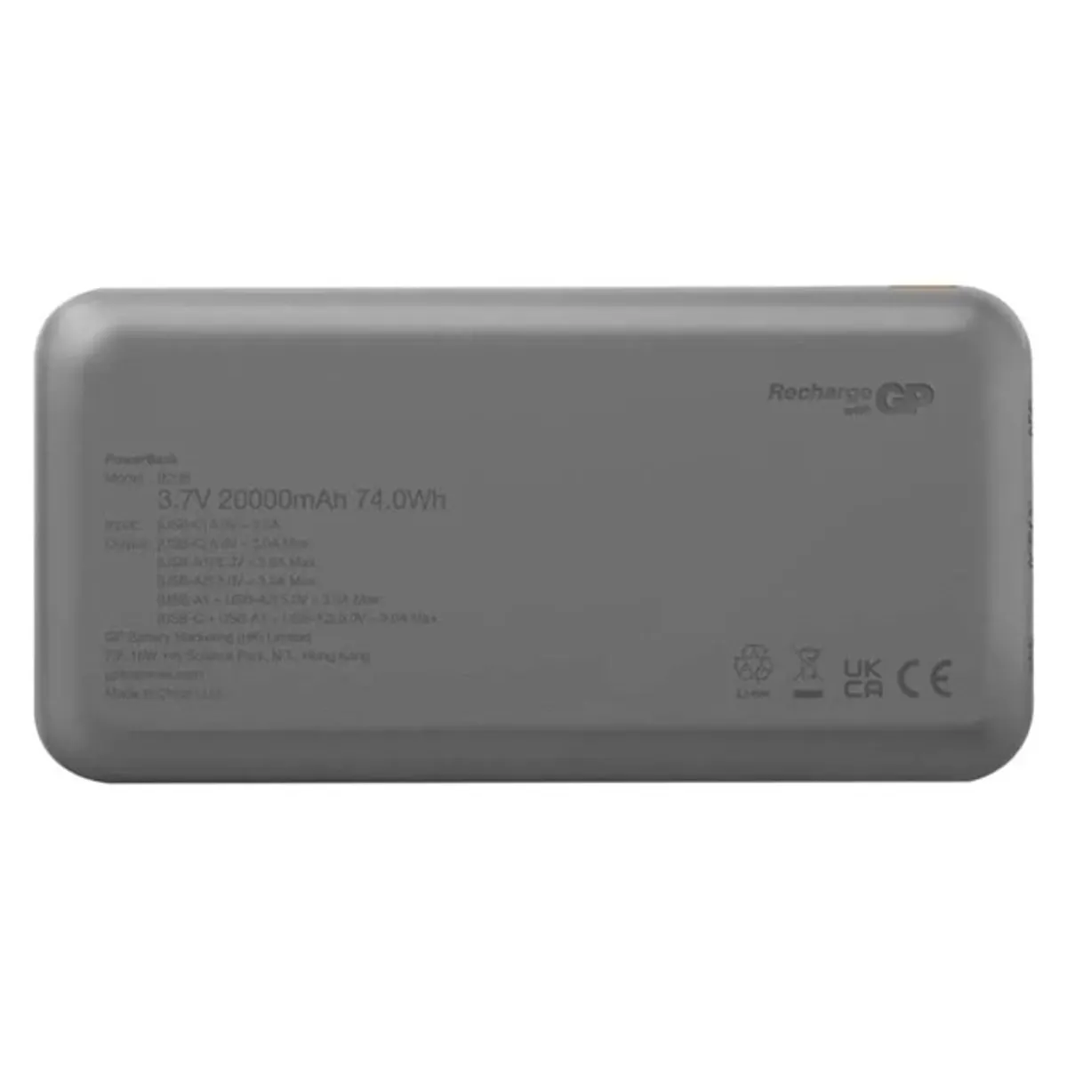 GP BATTERIES B6420B powerbank 20000 mAh 15 W 2x USB-A 1x USB-C #2