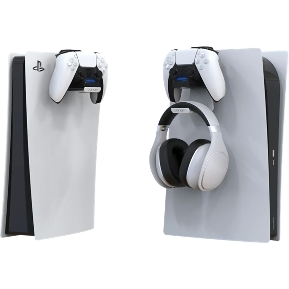 Venom VS5018 PS5 fehér-fekete töltőállomás headset tartóval gyorstöltő #2
