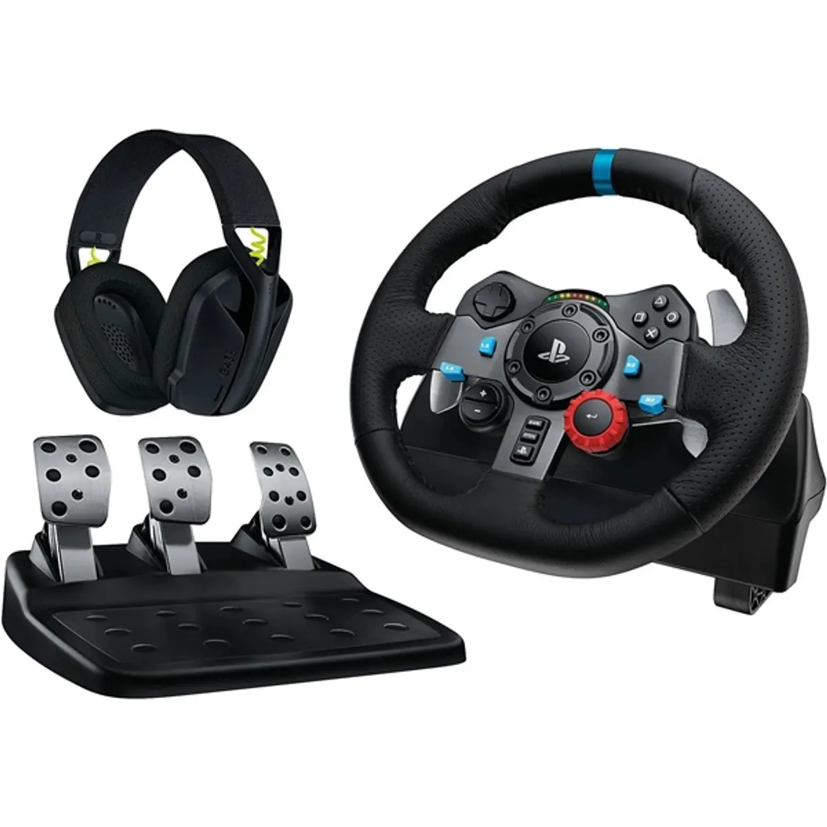 LOGITECH 991-000539 G29 Driving Force kormány fekete Vezetékes PC USB Kompatibilitás PS3 PS4 PS5 Gombok száma 15 #1