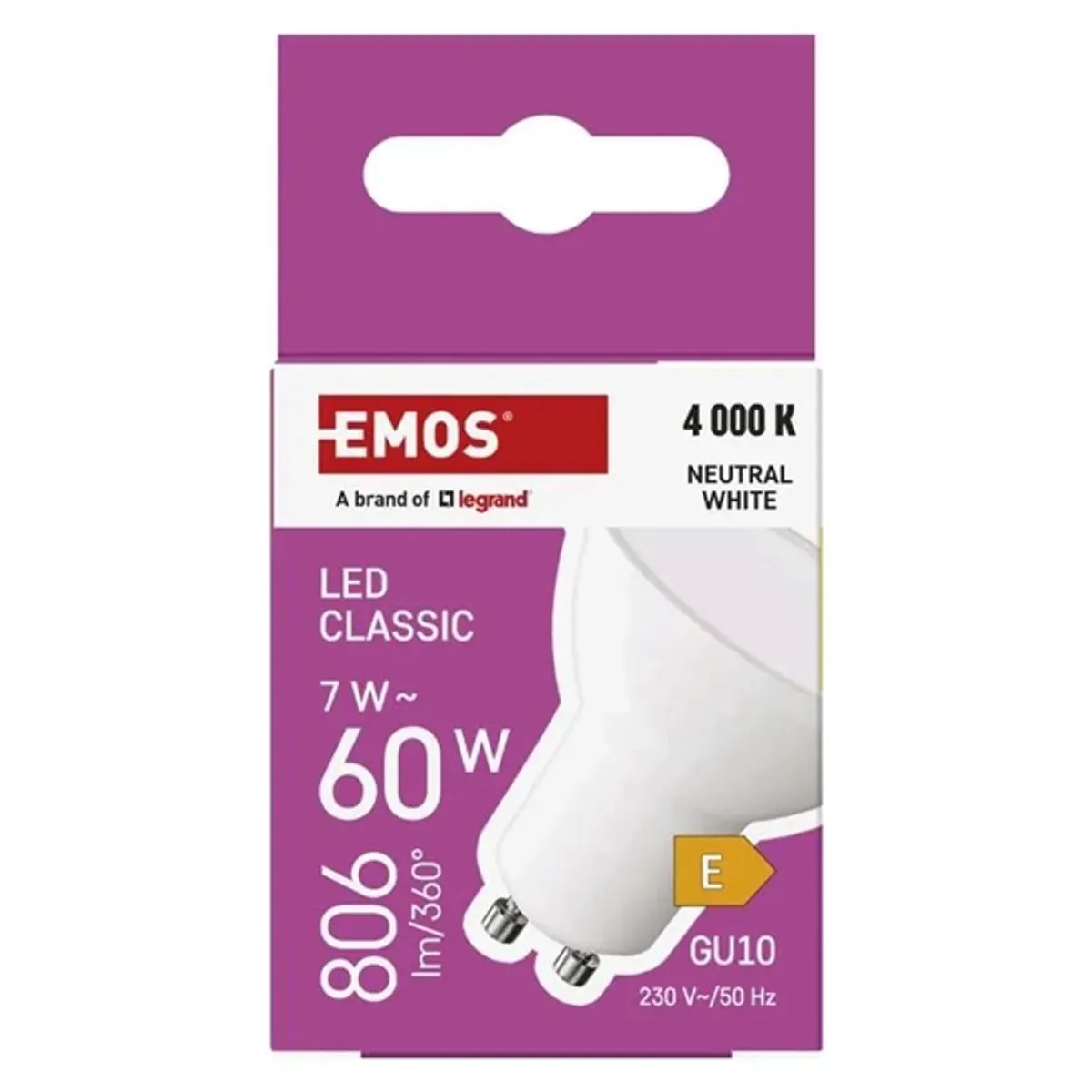Emos ZQ8E43 classic MR16 7W GU10 806 lm 4000 K természetes fehér led izzó #2