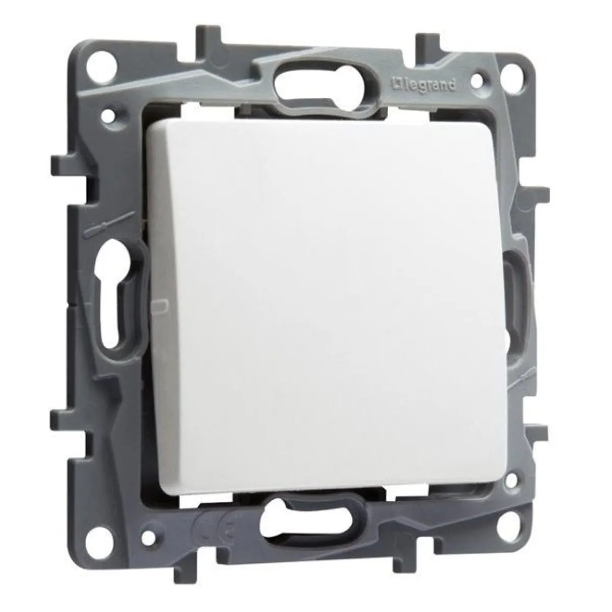 Legrand 764507 Niloé fehér 6A IP20 nyomókapcsoló rugós bekötés egypólusú #1
