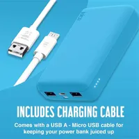 JUICE JU194716 ECO 3 Charge 10000mAh 2x USB-A, 1x USB-C kékeszöld Újrahasznosított műanyag #2