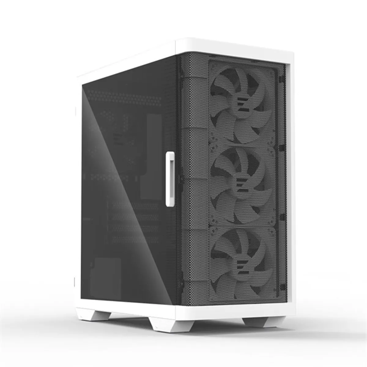 Zalman M4 WHITE fehér ablakos mATX ház táp nélküli 4 db ventilátor #3