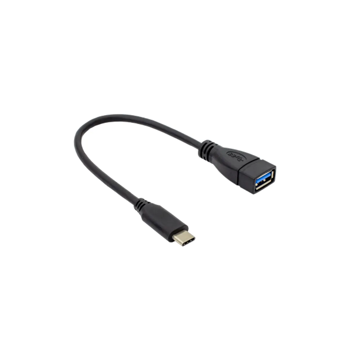 SBOX USB-F-TYPEC/R USB-A-USB-C adapter 10 cm USB 3.0 fekete #1