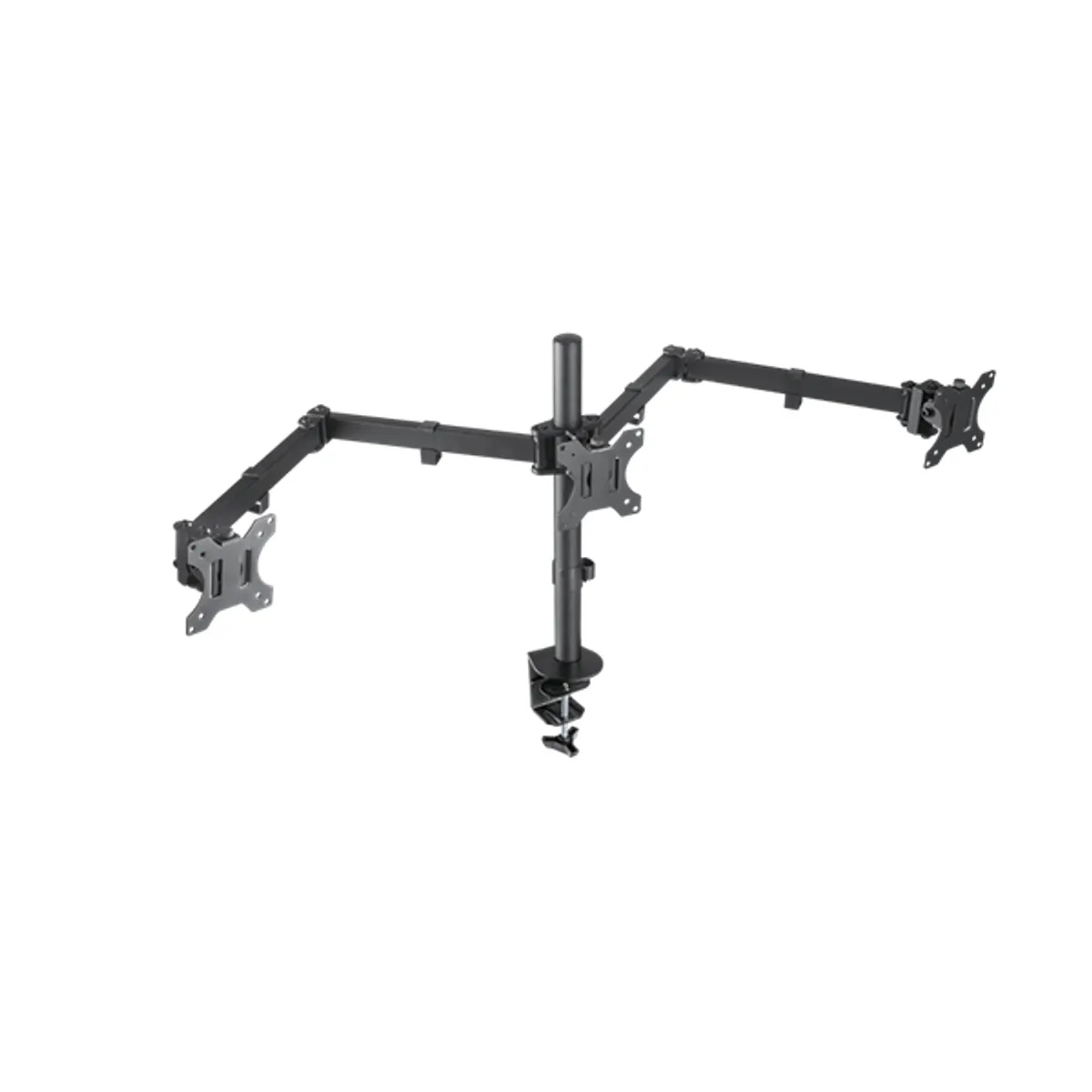 STELL 45024730 háromkaros monitortartó asztali konzol 3x7 kg VESA 75x75 100x100 tilt ±45° forgatás 360° #1